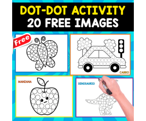 20 FREE IMAGES | DOT-DOT ACTIVITY