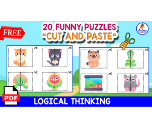 20 FREE PUZZLES | Animals Themed for Kids