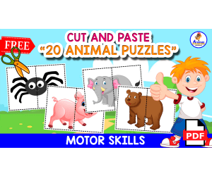 20 FREE PUZZLES | Animals Themed