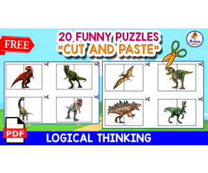 20 FREE PUZZLES FOR KIDS | Dinosaur Themed FREE