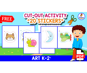 20 FREE STICKERS FOR KIDS | Cut-Out Activity