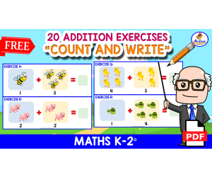 20 FUNNY ADDITION EXERCISES | Animal Theme