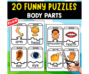 20 FUNNY PUZZLES | BODY PARTS