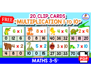 20 MULTIPLICATION FLASHCARDS | Tables 1 to 10