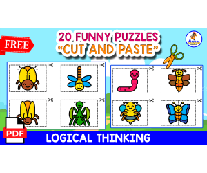 20 PUZZLES FOR KIDS | Insects Themed