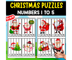 20 PUZZLES OF CHRISTMAS | NUMBERS 1 TO 5
