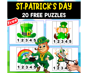 20 PUZZLES OF SAINT PATRICK'S DAY | NUMBERS 1-5