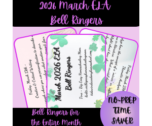 2026 March ELA Bell Ringers
