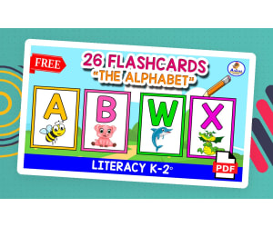 26 ALPHABET FLASHCARDS | Animals Theme