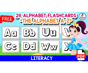26 ALPHABET FLASHCARDS FOR PAINTING | Free Resource