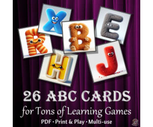 26 Alphabet Flashcards | Furry A-Z Letters for Learning & Decor | PDF