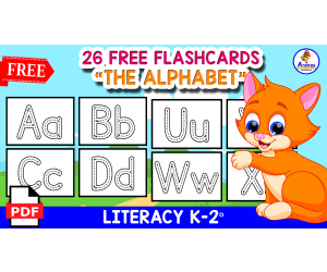 26 ALPHABET FLASHCARDS | Tracing Capital and Lower Case
