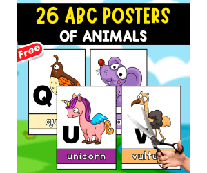 26 ALPHABET ILLUSTRATIONS | ANIMAL THEMED