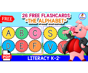 26 ALPHABET LETTERS | Circle and Color Themed