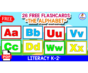 26 COLOR ALPHABET CARDS | Free Resource