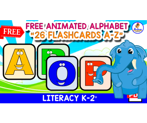 26 FREE ALPHABET FLASHCARDS | Animated Cards for KIDS