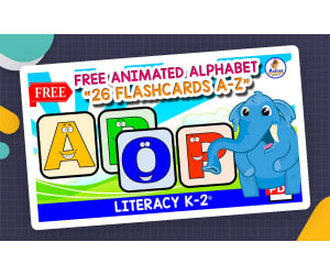 26 FREE ALPHABET FLASHCARDS | Animated Cards for KIDS