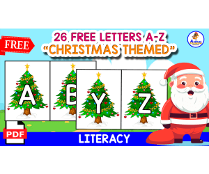 26 FREE LETTERS OF THE ABC | CHRISTMAS THEMED
