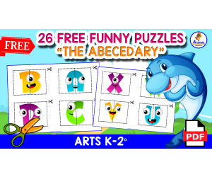 26 FREE PUZZLES OF THE ABC | Cut Out Activity