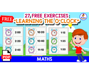 27 FREE EXERCISES | LEARNING THE O'CLOCK