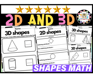2D & 3D Shapes Worksheets | 2D & 3D Shapes Attributes  Geometry