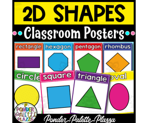 2d Shapes Posters