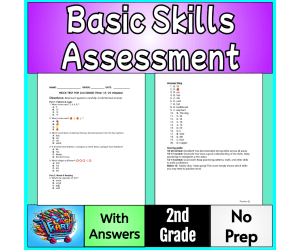 2nd Grade Basic Skills Assessment | 20-Question Test Logic & Reasoning