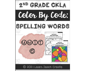 2nd Grade CKLA Color by Code Unit 6 Pack