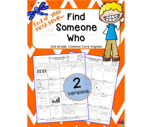 2nd Grade - Find Someone Who | End of the Year Math Review