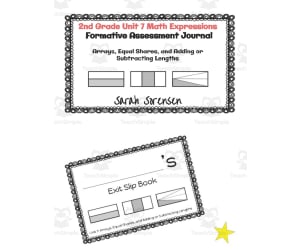 2nd Grade Math Exit Slip Journal | Unit 7 Math Expressions