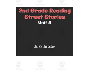 2nd Grade Unit 5 Reading Street Stories Set