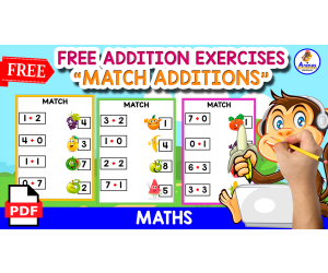 3 FREE PAGES OF EXERCISES | ADDITION 1-DIGIT