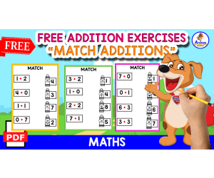 3 FREE WORKSHEETS | ADDITION 1-DIGIT