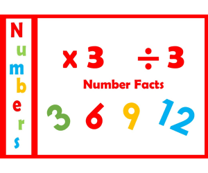 3 Times Table Multiplication Flashcards