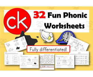 32 FUN CK Worksheets and Activities'