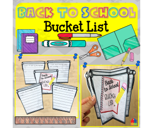 3D Back to School Bucket List