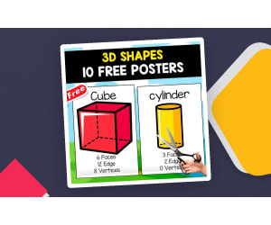 3D SHAPES | 10 FREE POSTERS