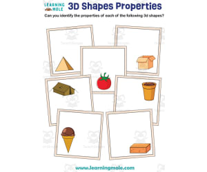 3D Shapes Properties Activity