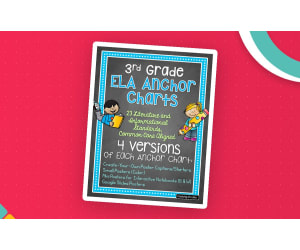 3rd Grade ELA Anchor Charts – 23 Standards Set