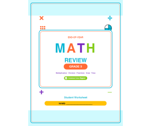 3rd Grade End of Year Math Review Worksheets & Games