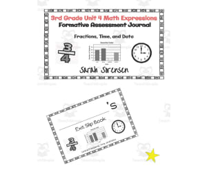 3rd Grade Math Exit Slip Journal | Unit 4 Math Expressions
