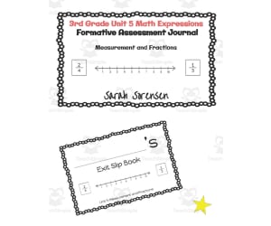 3rd Grade Math Exit Slip Journal | Unit 5 Math Expressions