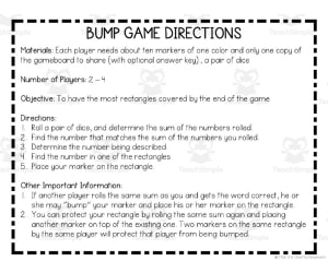 3rd Grade Place Value Bump Games