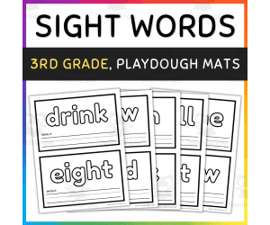3rd Grade Sight Words, Playdough Mats