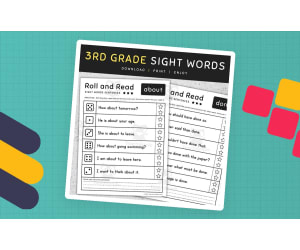 3rd Grade Sight Words – Roll & Read Set 3