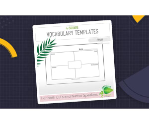 4-Square Vocabulary Templates