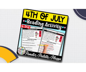 4 th of July Reading Comprehension Activity + Answers