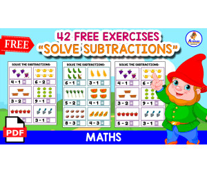 42 FREE EXERCISES | SOLVE THS SUBTRACTIONS