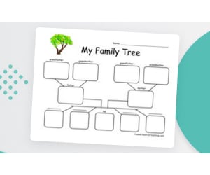 5 Children Family Tree Worksheet