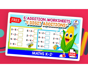5 FREE ADDITION WORKSHEETS | 5 Pages
